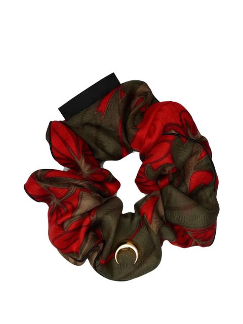 Marine Serre Crescent Moon silk scrunchie - Brown - zdjęcie produktu nr 1