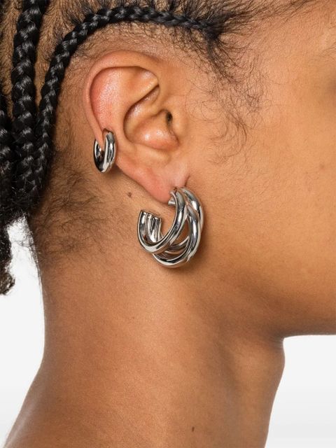 Rabanne layered-design earrings and cuff set - Silver