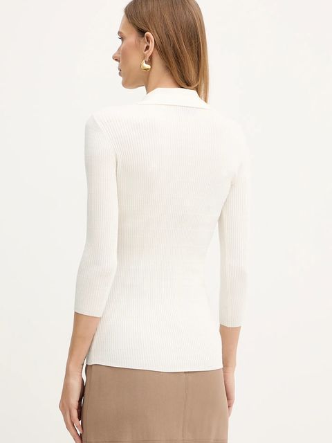 Elisabetta Franchi bluzka z dodatkiem jedwabiu - zdjęcie produktu nr 2