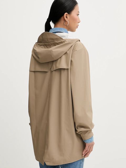 Rains kurtka 12010 Jacket W3 kolor beżowy przejściowa 12010