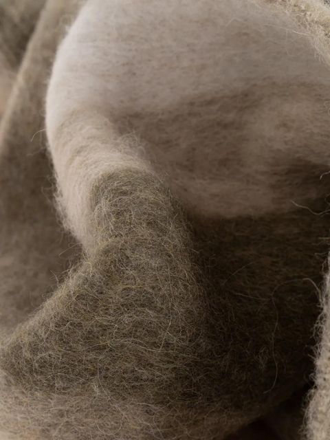 LOEWE striped fringed scarf - Neutrals - zdjęcie produktu nr 2