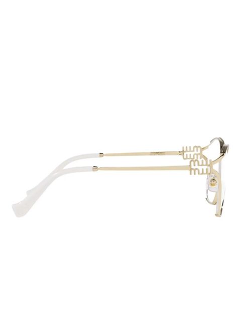 Miu Miu Eyewear geometric-frame glasses - Gold
