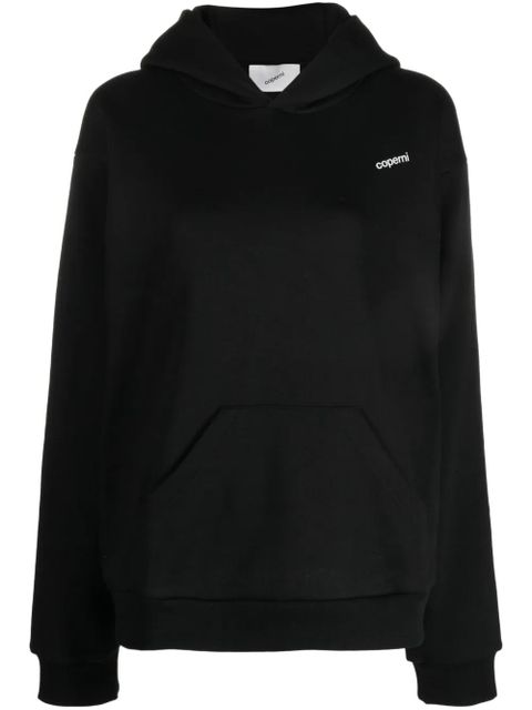 Coperni logo-print long-sleeved hoodie - Black - zdjęcie produktu nr 1