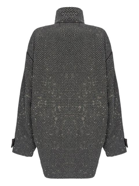 PINKO rhinestoned technical coat - Black - zdjęcie produktu nr 2