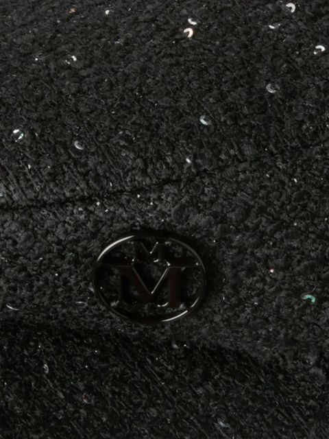 Maison Michel sequined beret - Black - zdjęcie produktu nr 2