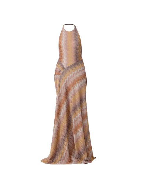 Missoni halterneck maxi dress - Orange - zdjęcie produktu nr 2