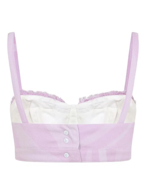 PUCCI sweetheart-neck cotton top - Pink - zdjęcie produktu nr 2