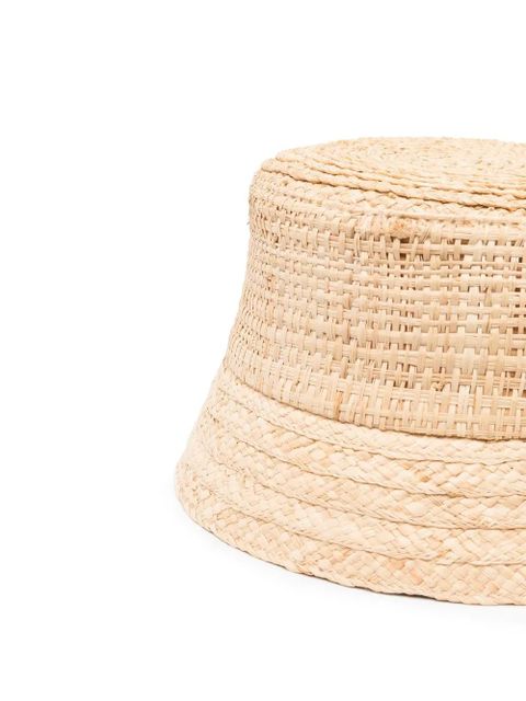 Ruslan Baginskiy woven jute bucket hat - Neutrals - zdjęcie produktu nr 2