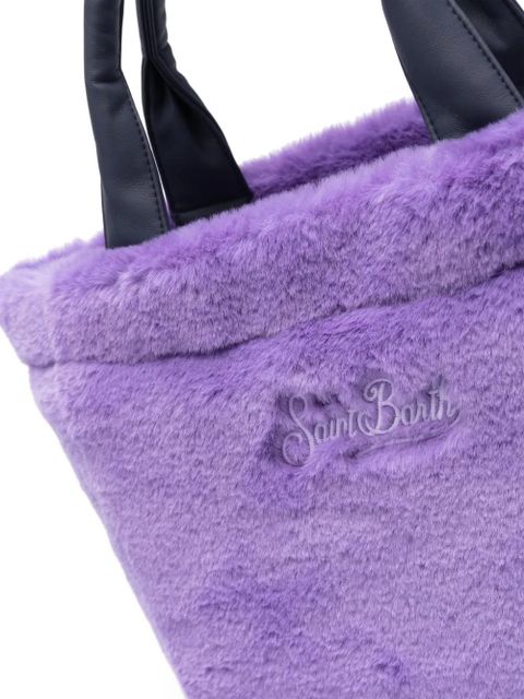 MC2 Saint Barth Colette faux-fur tote bag - Purple