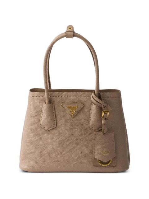 Prada Double Saffiano leather mini-bag - Brown - zdjęcie produktu nr 1