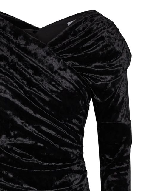 GANNI draped long-sleeve top - Black - zdjęcie produktu nr 2