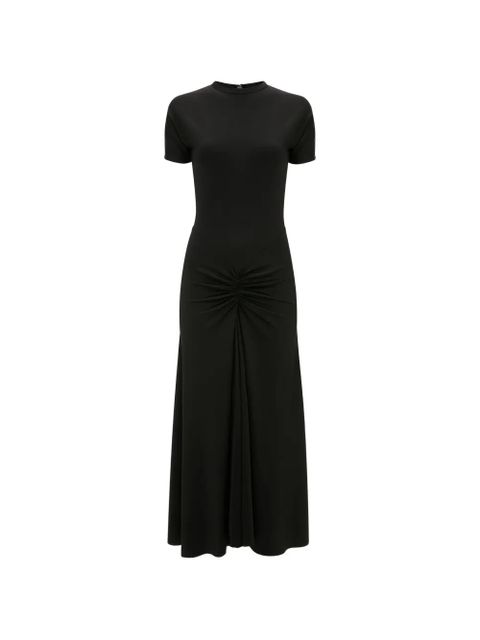 Victoria Beckham Blaire gathered midi dress - Black - zdjęcie produktu nr 1