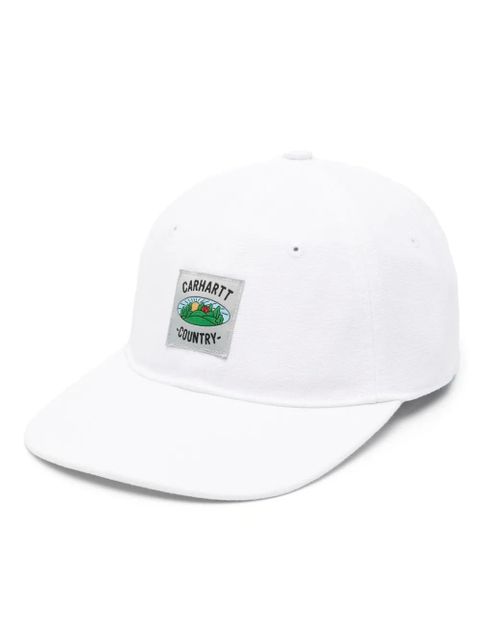 Carhartt WIP Field logo-patch cap - White - zdjęcie produktu nr 1