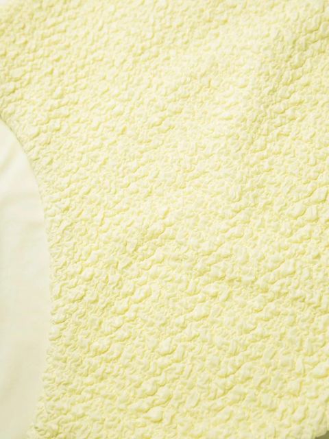 Nanushka textured high-waisted bikini bottoms - Yellow