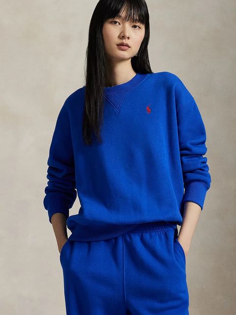Polo Ralph Lauren bluza damska kolor niebieski gładka 211971697 - zdjęcie produktu nr 1