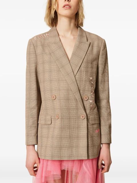 TWINSET x Myfo checked blazer - Neutrals - zdjęcie produktu nr 2