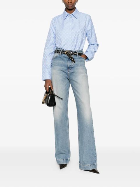 Casablanca monogram-patterned shirt - Blue - zdjęcie produktu nr 2