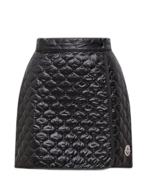 Moncler logo-detail quilted mini skirt - Black - zdjęcie produktu nr 1
