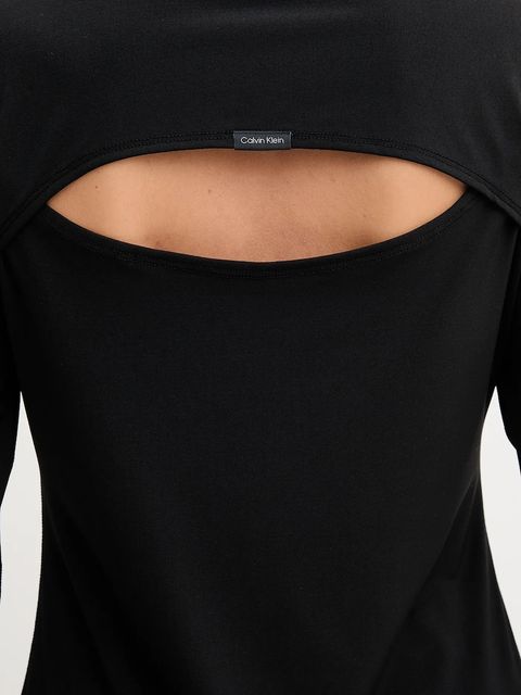 Calvin Klein Jeans sukienka kolor czarny maxi dopasowana LV047D212G