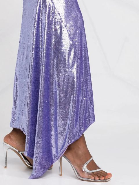 The Attico off-shoulder sequin dress - Purple - zdjęcie produktu nr 2