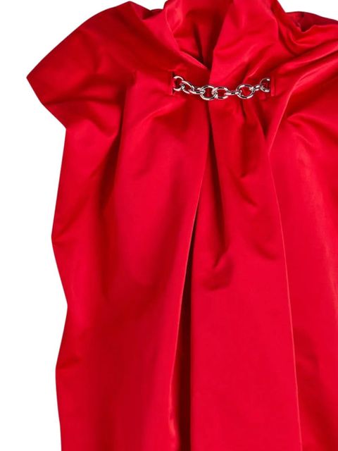 Simone Rocha chain-detail draped dress - Red