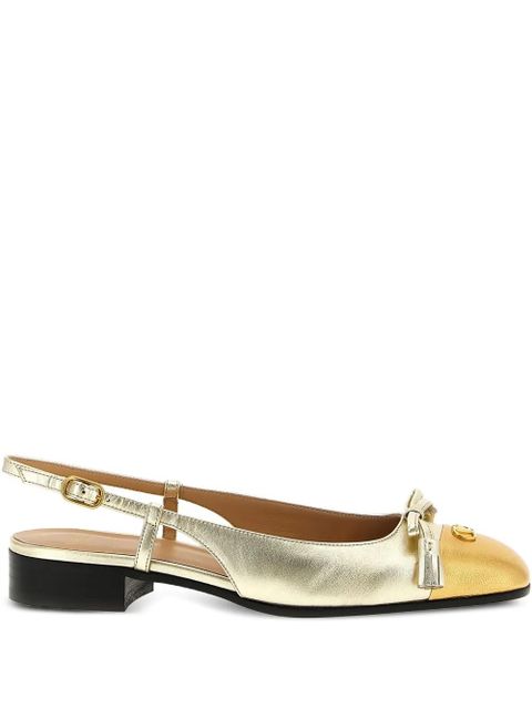 Valentino Garavani Valet Du Ro bow slingback - Gold - zdjęcie produktu nr 1