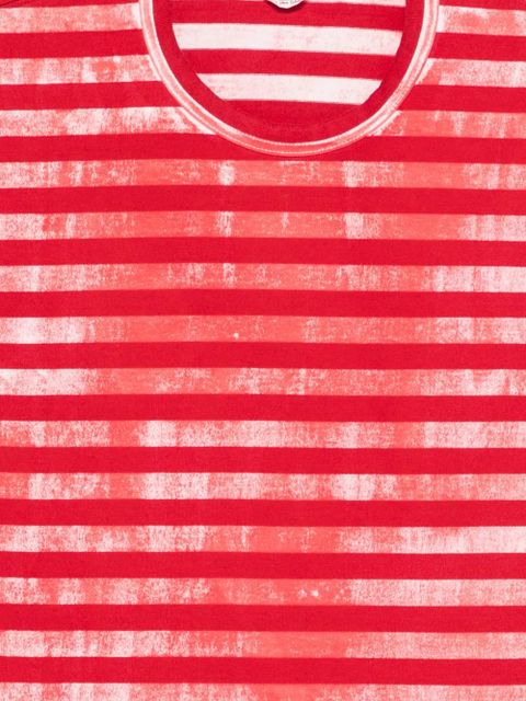 Comme Des Garçons striped T-shirt - Red