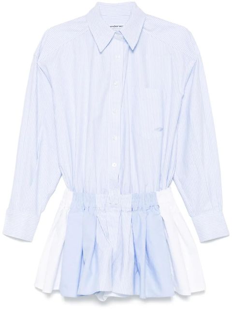Alexander Wang prestyled pleated playsuit - Blue - zdjęcie produktu nr 1
