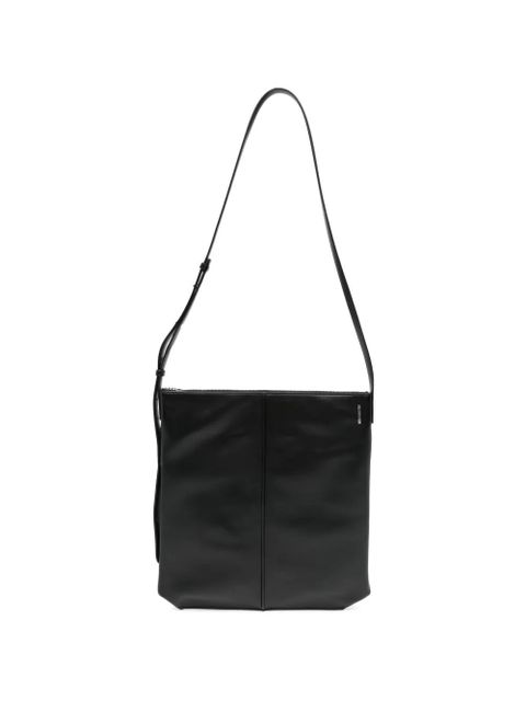 Jil Sander Linea zip leather crossbody bag - Black - zdjęcie produktu nr 1