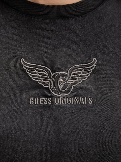 Guess Originals t-shirt VINTAGE damski kolor czarny W5YI43 J1314