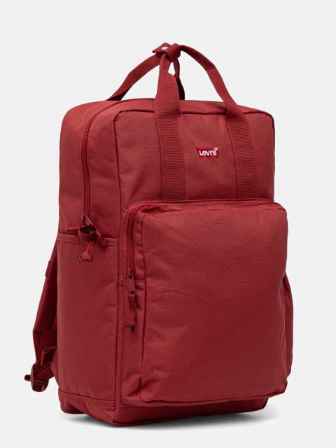 Levi's plecak kolor czerwony duży gładki D7572-0018