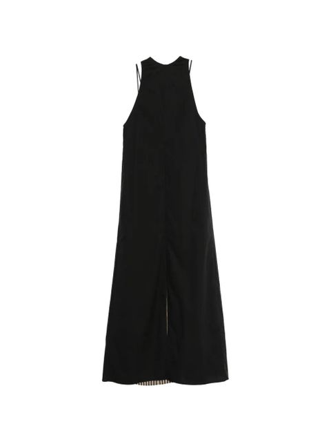 Alysi striped tie-fastening midi dress - Black - zdjęcie produktu nr 2