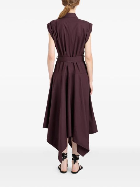 Proenza Schouler Adinna belted midi shirt dress - Purple