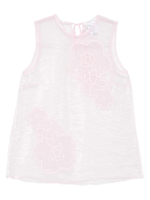Cecilie Bahnsen floral-embellished sleeveless top - Pink - zdjęcie produktu nr 1
