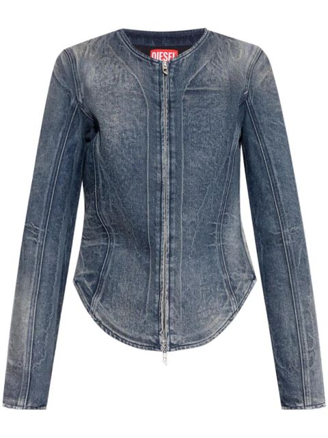 Diesel zip-up denim jacket - Blue