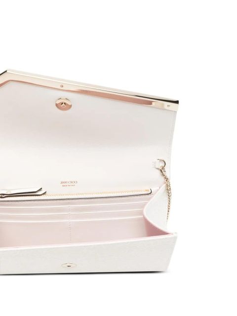 Jimmy Choo Emmie lace clutch bag - White