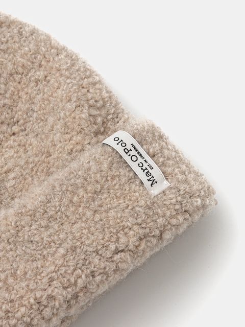 Marc O'Polo czapka z dodatkiem wełny kolor beżowy 510608701107