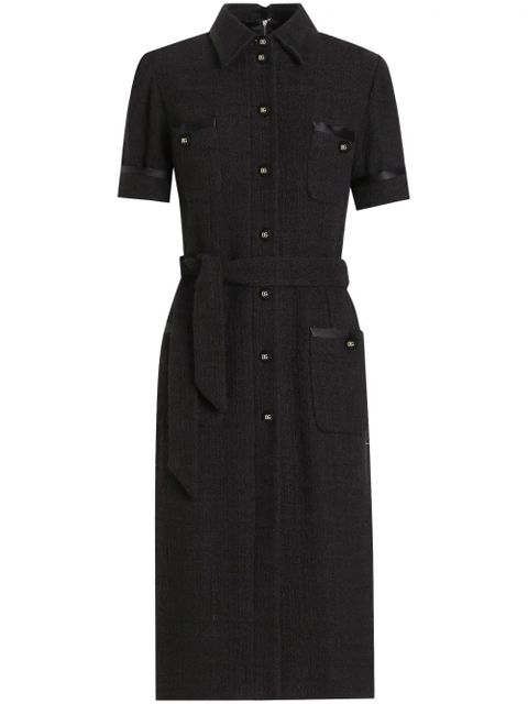Dolce & Gabbana belted shirtdress - Black - zdjęcie produktu nr 1