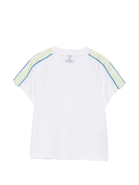Casablanca shoulder tape T-shirt - White - zdjęcie produktu nr 1