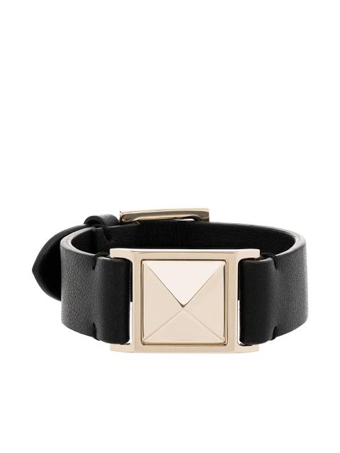Valentino Garavani Roman Stud leather bracelet - Black - zdjęcie produktu nr 1