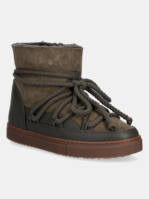 Inuikii śniegowce skórzane Classic kolor zielony 1001.003.0122.357 - zdjęcie produktu nr 1