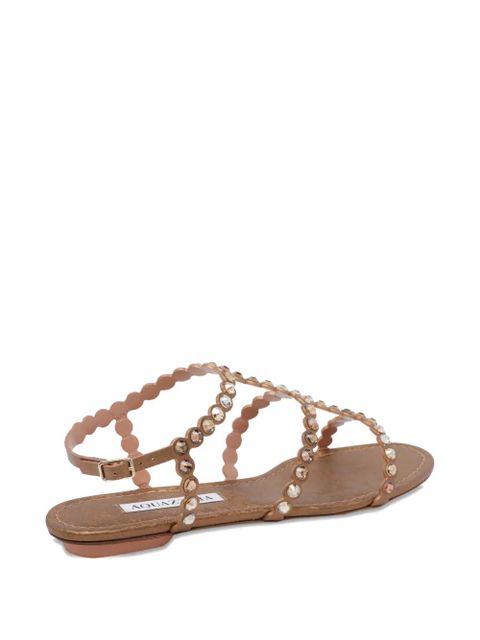 Aquazzura Tequila studded sandals - Brown