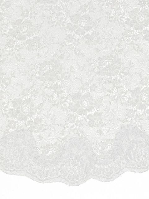 Dolce & Gabbana floral-lace silk scarf - White