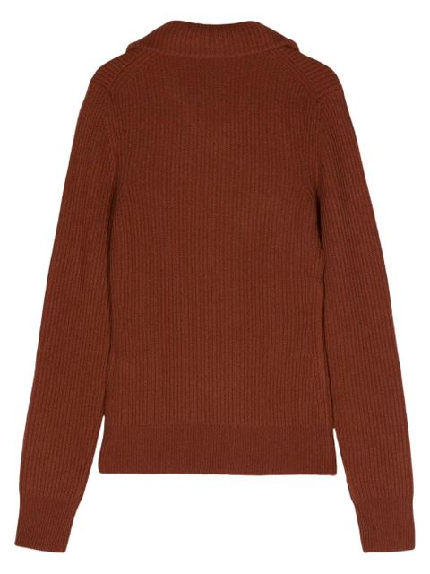 Victoria Beckham spread-collar ribbed jumper - Orange - zdjęcie produktu nr 2
