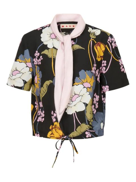 Marni floral blouse - Black - zdjęcie produktu nr 1