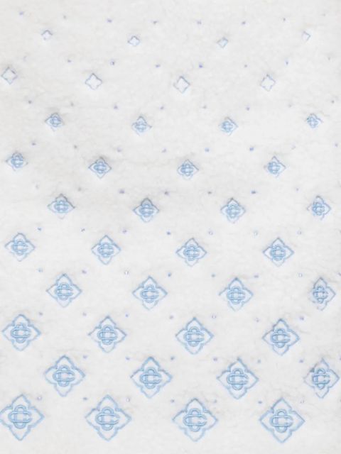 Casablanca floral-motif A-line skirt - White