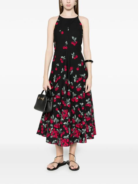 TWINSET cherry-print midi dress - Black - zdjęcie produktu nr 2