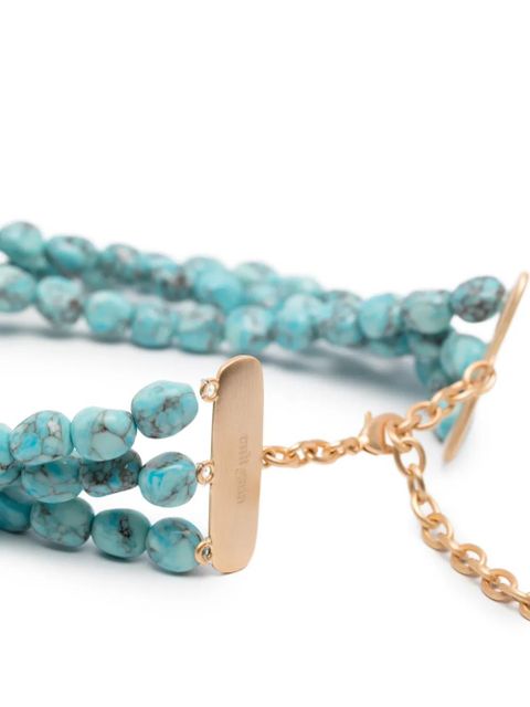 Cult Gaia Nora beaded necklace - Gold