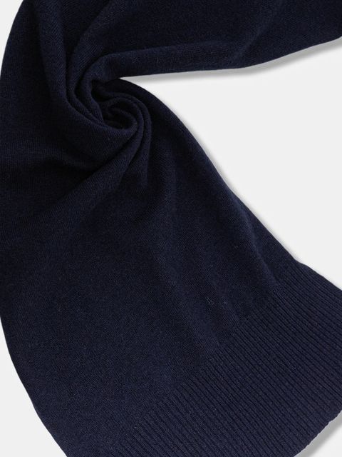 United Colors of Benetton szalik wełniany kolor granatowy gładki 1002DU01E - zdjęcie produktu nr 2