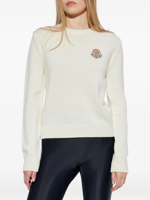 Moncler virgin wool sweater - Neutrals